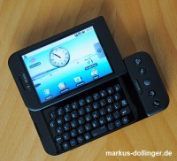 Das T-Mobile G1 Google Handy mit Android Betriebssystem