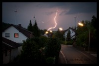 Ein Blitz Foto