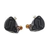 LINSOUL KZ ZS10 PRO X Upgraded 1DD+4BA Hybrid Treiber HiFi in Ear Kopfhörer IEM mit Alloy Faceplace Abnehmbares versenktes 2Pin Kabel für Audiophile Musiker DJ Bühne（Ohne Mikrofon）