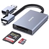 BENFEI SD 4.0 Kartenleser, USB-C/USB-A 2-in-1 Speicherkartenleser für SDXC SDHC SD MMC RS-MMC MicroSDXC MicroSD Micro SDHC-Karte, UHS-II und UHS-I Karten