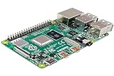 Raspberry Pi 4 Modell B; 4 GB, ARM-Cortex-A72 4 x, 1,50 GHz, 4 GB RAM, WLAN-ac, Bluetooth 5, LAN, 4 x USB, 2 x Micro-HDMI