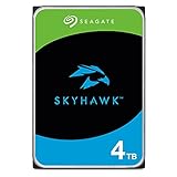 Seagate SkyHawk 4TB interne Festplatte HDD, Videoaufnahme bis zu 64 Kameras, 3.5 Zoll, 64 MB Cache, SATA 6GB/s, silber, FFP, inkl. 3 Jahre Rescue Service, Modellnr.: ST4000VXZ16