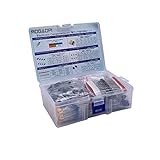 MOGAOPI Elektronisches Komponenten Kit & insgesamt 1390 Stück, LED Dioden, Metallschichtwiderstände, Elektrolytkondensator Paket, Dioden, Keramikkondensatoren, Transistor Sortimentskasten