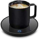Kaffeewärmer, büro Schreibtisch gadgets intelligenter tassenwärmer Gut als Geschenk fürs Home office, Elektrischer Kaffeewärmer mit 2 Temperatureinstellungen, Getränkewärmer für Kaffee, Milch