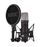 RØDE NT1 Signature Series Großmembrankondensatormikrofon mit Schockhalterung, Popschutz und XLR-Kabel für Musikproduktion, Gesangsaufnahmen, Streaming und Podcasting