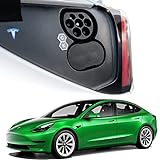 Shop4EV Schutzkappe DC-Anschluss Tesla Model S / 3 / X/Y * – elastische Abdeckung aus robustem Gummi, zum Schutz vor Nässe, Schmutz und Korrosion, passgenaues Zubehör fürs Auto