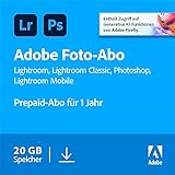 Adobe Creative Cloud 20GB:Photoshop&Lightroom|1 Jahr|PC/Mac Digital Download