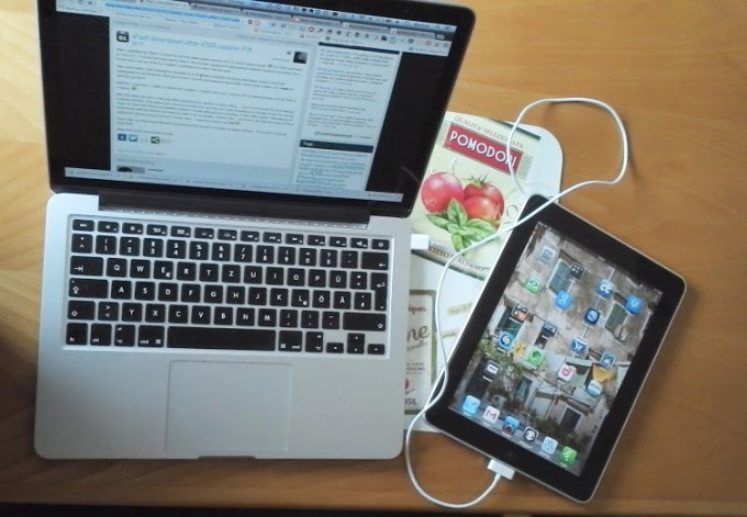 Mein MacBook und das iPad