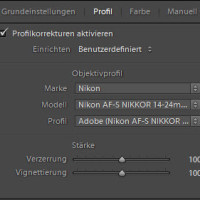 Lightroom-Quickie: Objektiv-Profile nur für RAW-Fotos?
