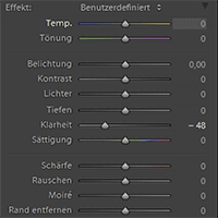 Lightroom Quickie: Alle lokalen Bearbeitungswerkzeuge auf Null und Presets für lokale Einstellungen