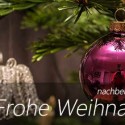Frohe Weihnachten von nachbelichtet