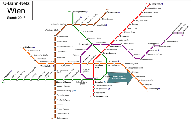 U-Bahn Netz Wien