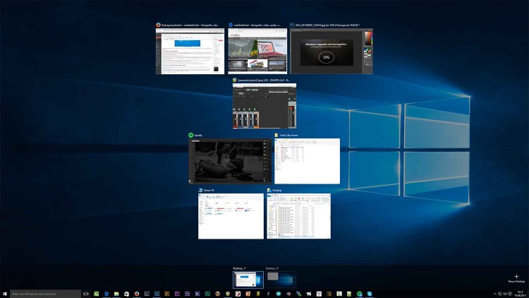 Virtuelle Desktops in Windows 10
