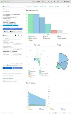 Druckstatistik inkl. ungefährem Stromverbrauch in Octoprint
