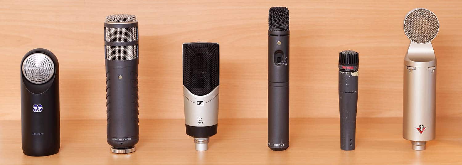 Mikrofone im Vergleich zum Aston Element mit Rode Procaster, Sennheiser MK4 und Shure SM57